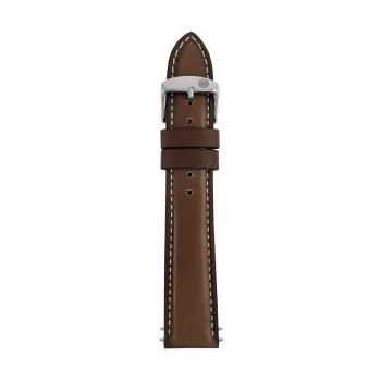 Zeppelin Lederarmband Dunkelbraun 20 mm