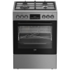 Beko FBMA61330GXDTN Gasherd mit einem 72-l-Elektrobackofen, 60 cm