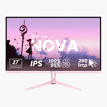 Arozzi Nova AZ-NO-27T2K260-PNK 27-Zoll IPS QHD 260 Hz-Monitor, Rosa