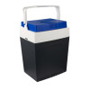 GIOSTYLE Brio 30 Elektrische Kühlbox 12/230V 30L Thermoelektrische Kühlbox Dunkelgrau mit Rot/Blauen Akzenten