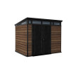 KETER Gartenhaus Deco Pent 9x7 Walnuss