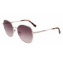 Lacoste Damen L257S-712 eckige Sonnenbrille, Havana Rahmen, braune Gläser, 56mm