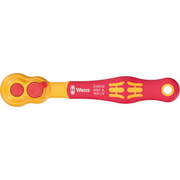Wera 8007 A VDE Zyklop Ratsche, 1/4" (6,3 mm), 150 mm, 05004866001