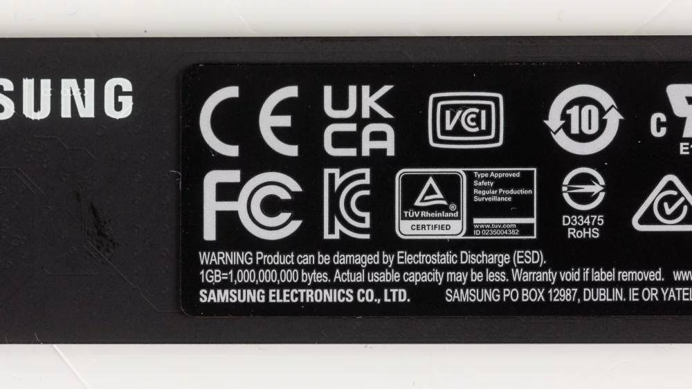 Samsung M.2 NVMe SSD