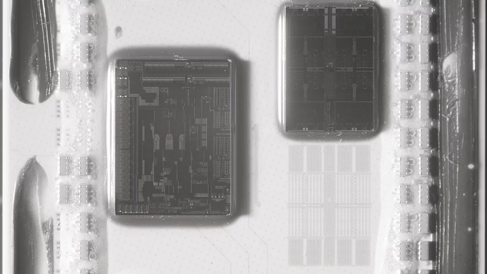 AMD Ryzen processor heat spreader close up